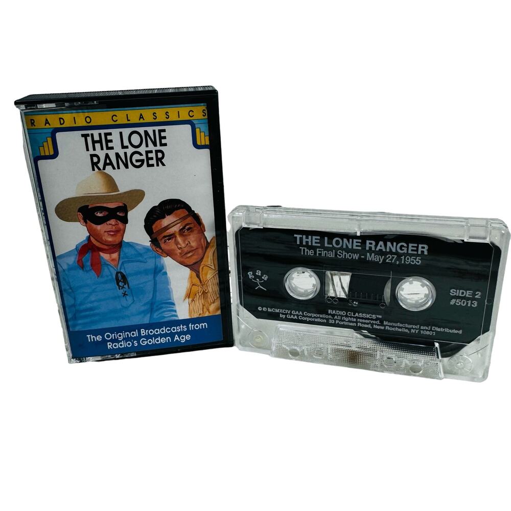 The Lone Ranger Radio Classics Original Broadcasts Cassette Tape Final Show 1955